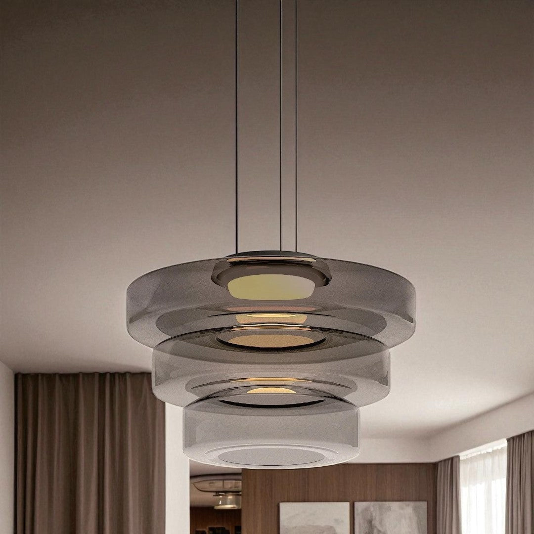 Dekoracyjna Lampa Wisząca Szklana | Styl Bauhaus