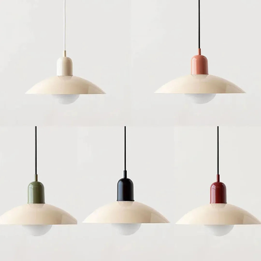 Lampa Wisząca Bauhaus Z Kloszem Typu Kopuła