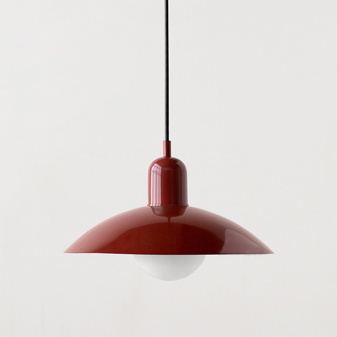 Lampa Wisząca Bauhaus Z Kloszem Typu Kopuła