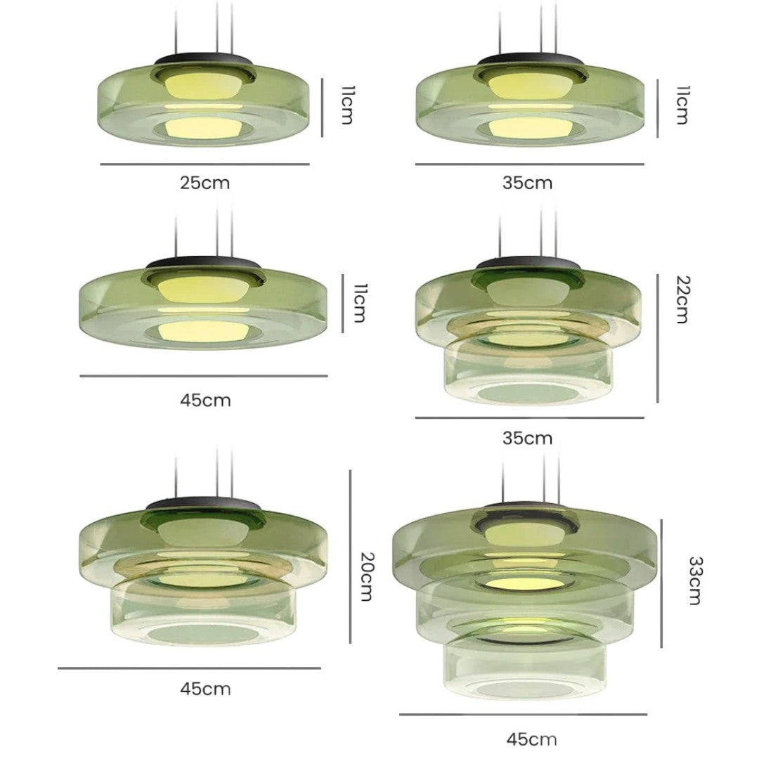 Dekoracyjna Lampa Wisząca Szklana | Styl Bauhaus
