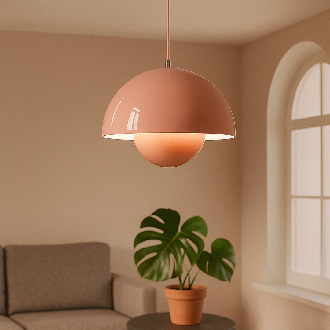 Duńska Lampa Wisząca | Kwiatowa Głowa Design
