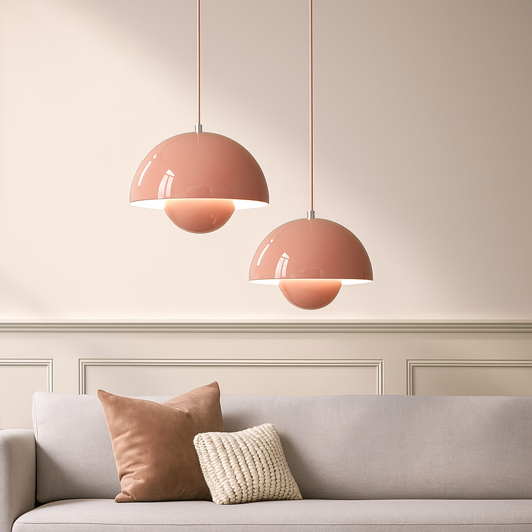 Duńska Lampa Wisząca | Kwiatowa Głowa Design