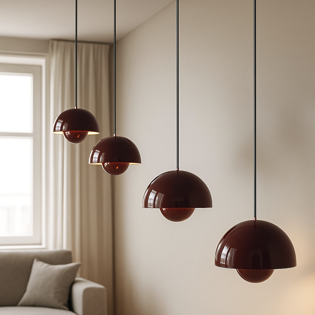 Duńska Lampa Wisząca | Kwiatowa Głowa Design