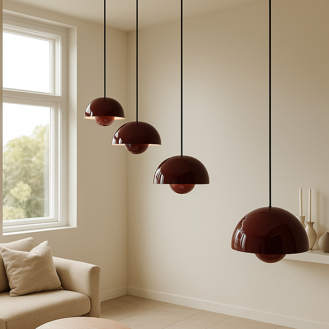 Duńska Lampa Wisząca | Kwiatowa Głowa Design