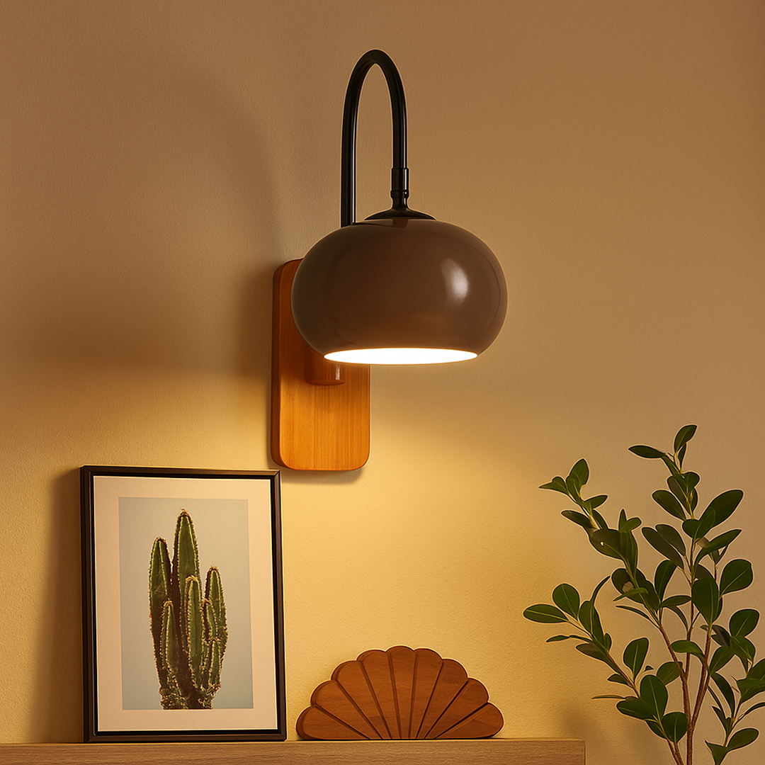 Obracana Szklana Lampa Ścienna | Bauhaus