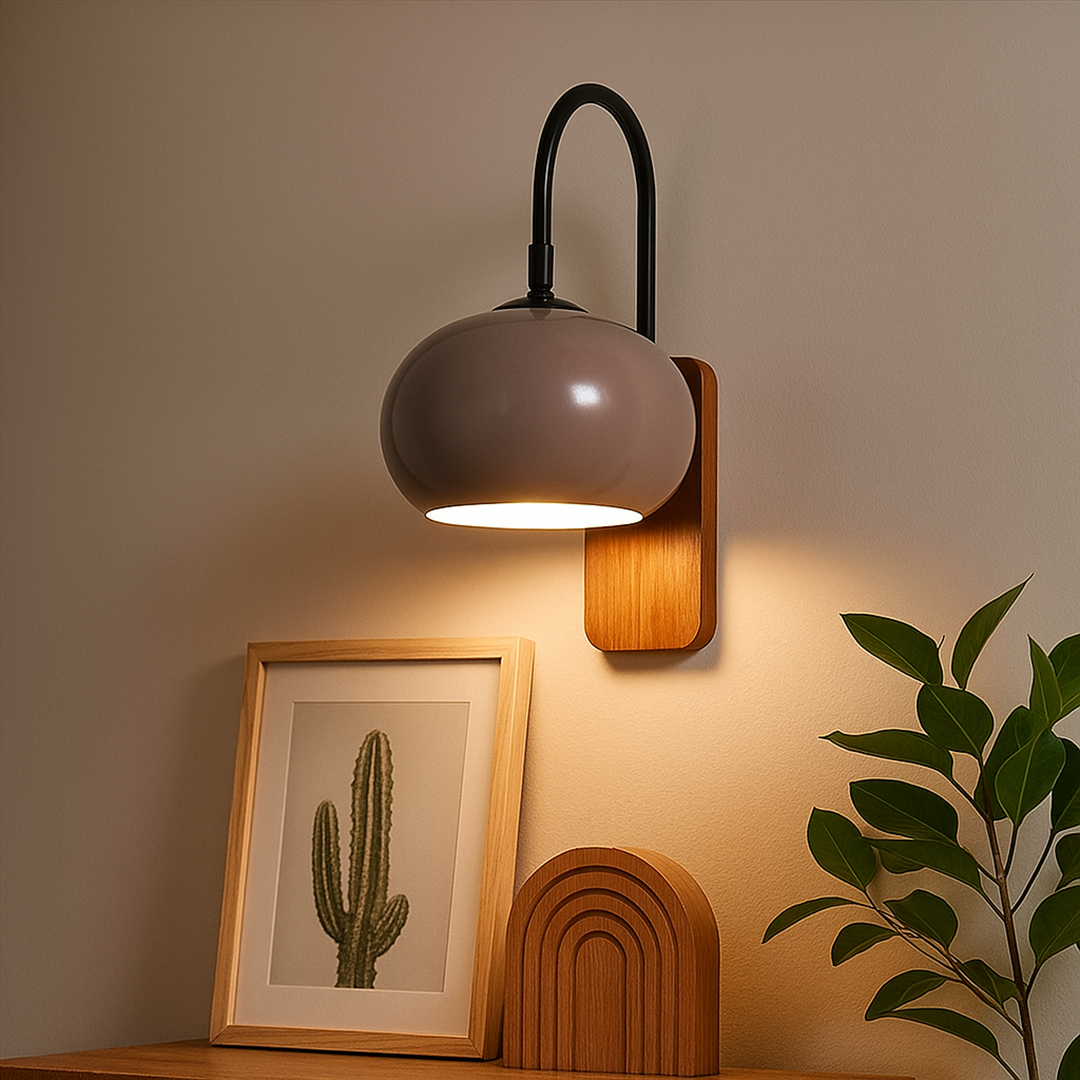 Obracana Szklana Lampa Ścienna | Bauhaus