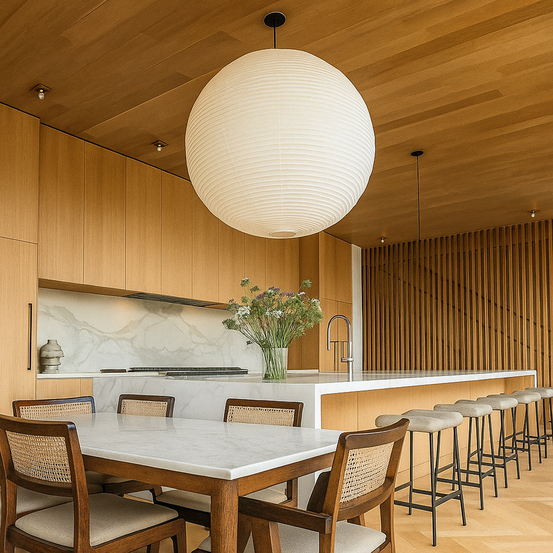 Okrągła Lampa Wisząca | Do Salonu