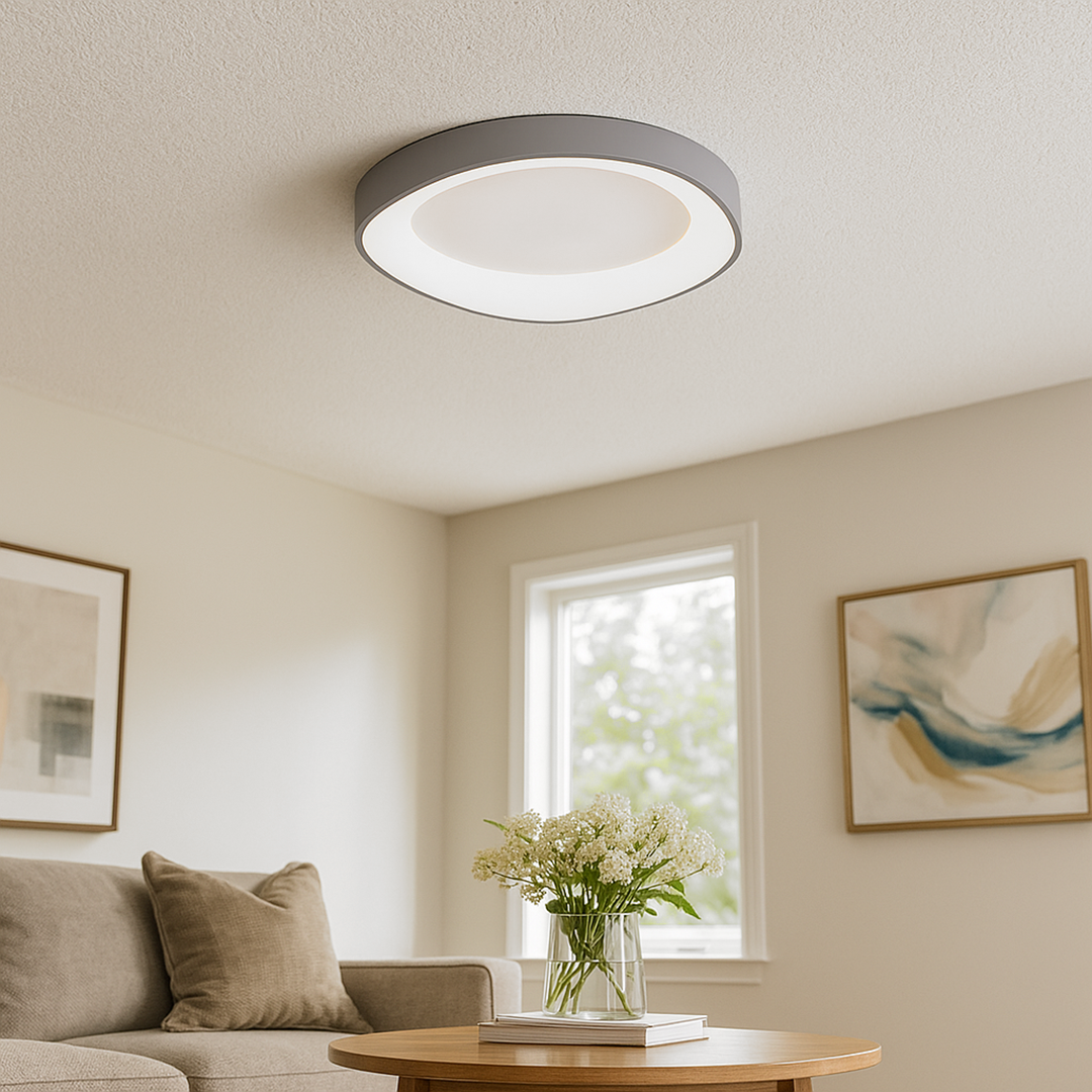 Nordycka Lampa Sufitowa O Fakturze Drewna | Styl Skandynawski