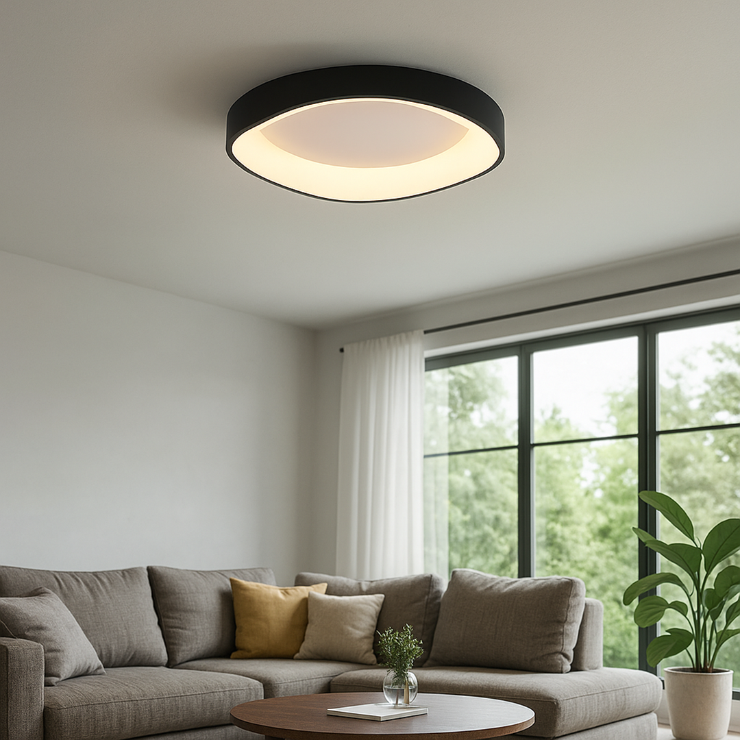 Nordycka Lampa Sufitowa O Fakturze Drewna | Styl Skandynawski