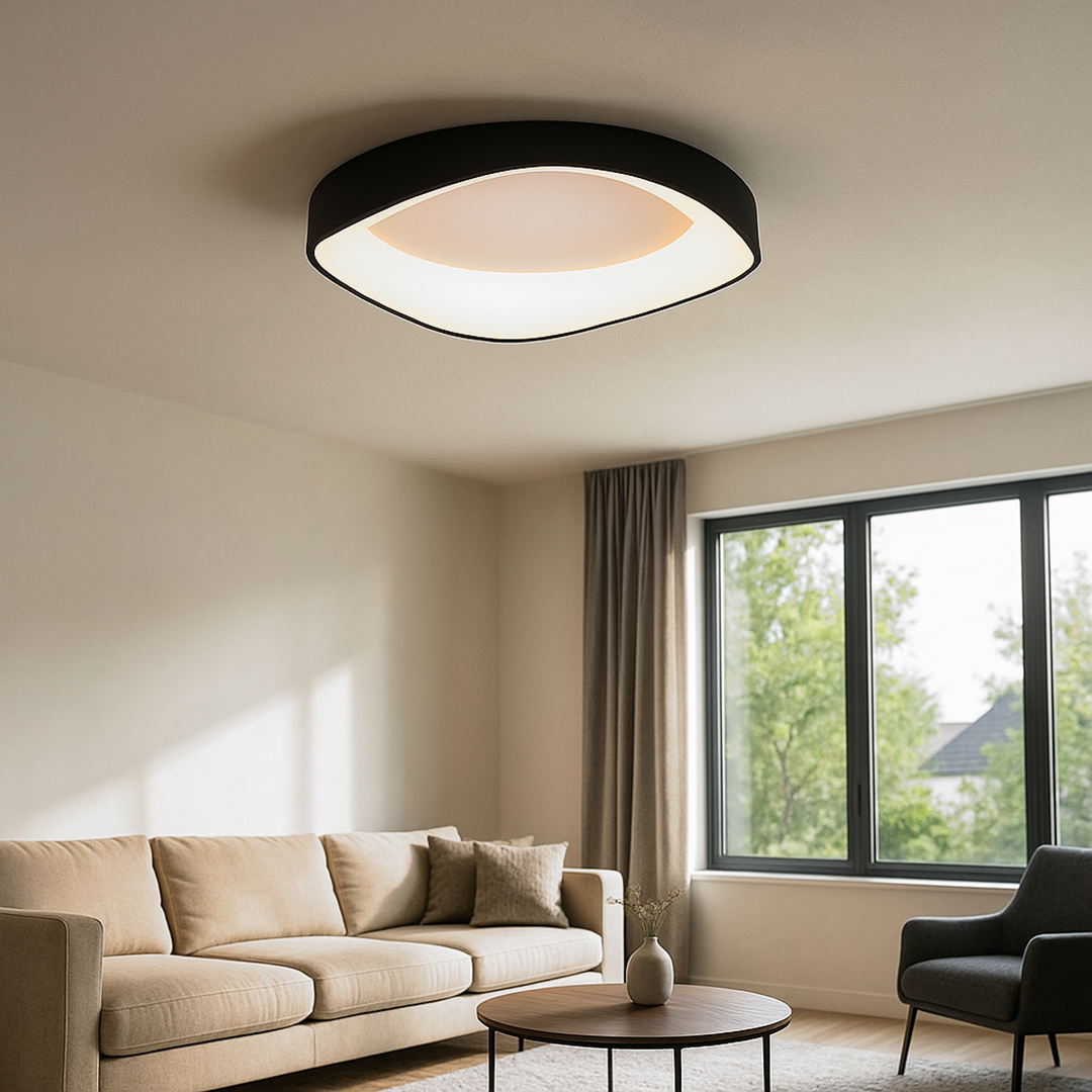 Nordycka Lampa Sufitowa O Fakturze Drewna | Styl Skandynawski