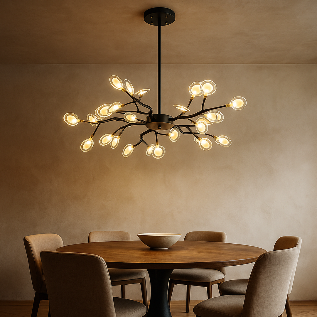 Rozgałęziony żyrandol świetlik | Lampa sufitowa do salonu
