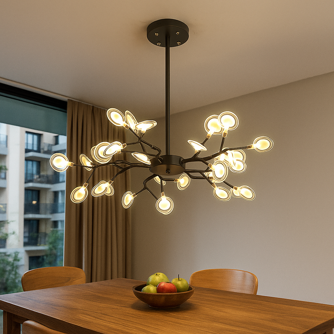Rozgałęziony żyrandol świetlik | Lampa sufitowa do salonu