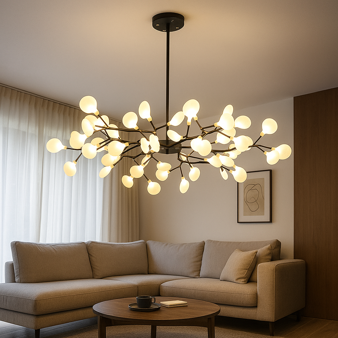 Rozgałęziony żyrandol świetlik | Lampa sufitowa do salonu
