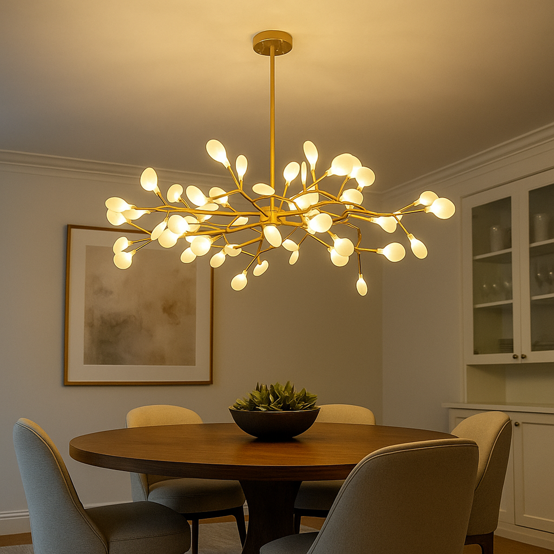 Rozgałęziony żyrandol świetlik | Lampa sufitowa do salonu