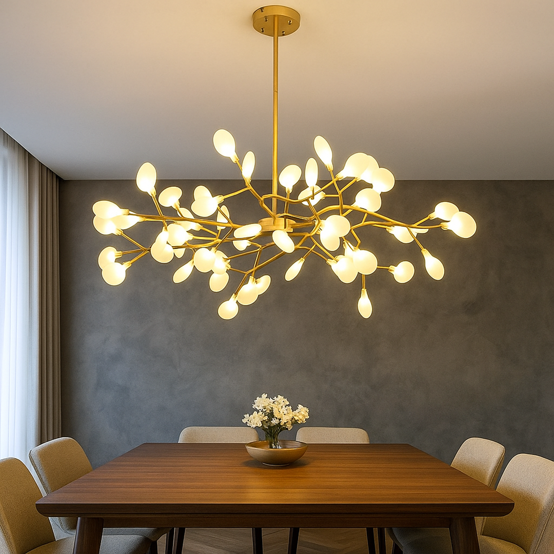 Rozgałęziony żyrandol świetlik | Lampa sufitowa do salonu