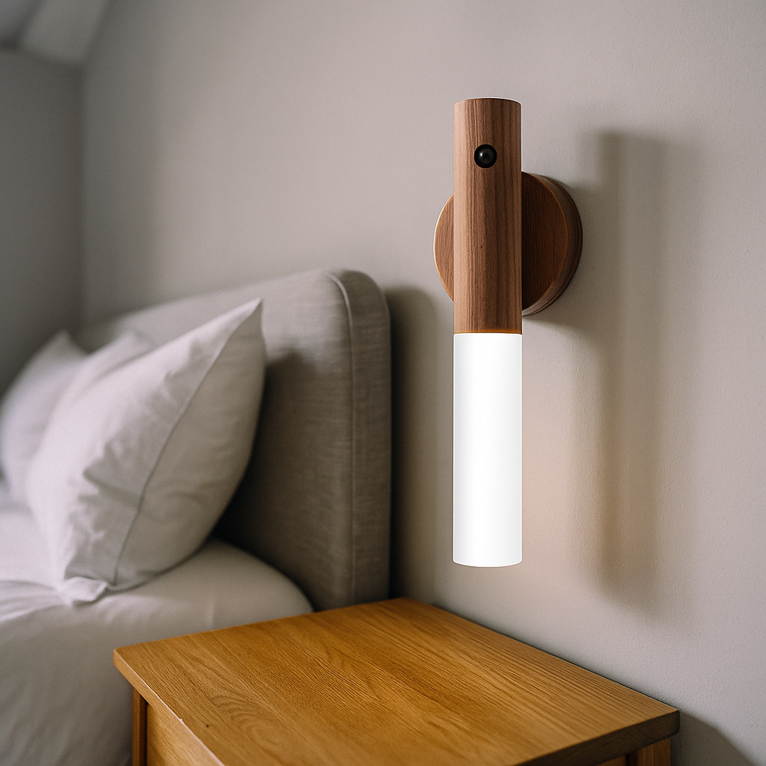 Lampa LED z czujnikiem ruchu | Ładowana lampa ścienna lub stołowa