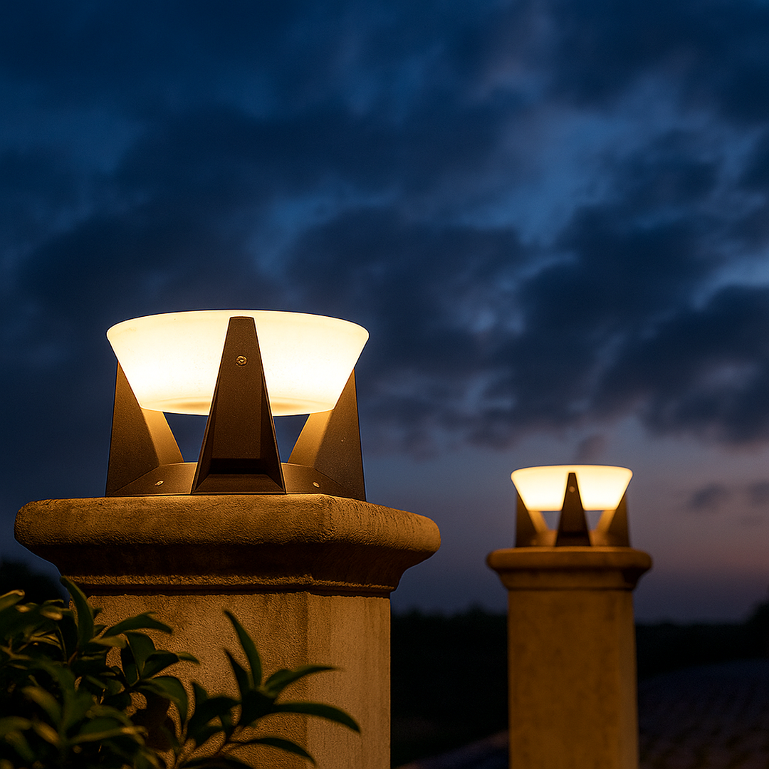 Lampa solarna zewnętrzna | Bezprzewodowa lampa na energię słoneczną