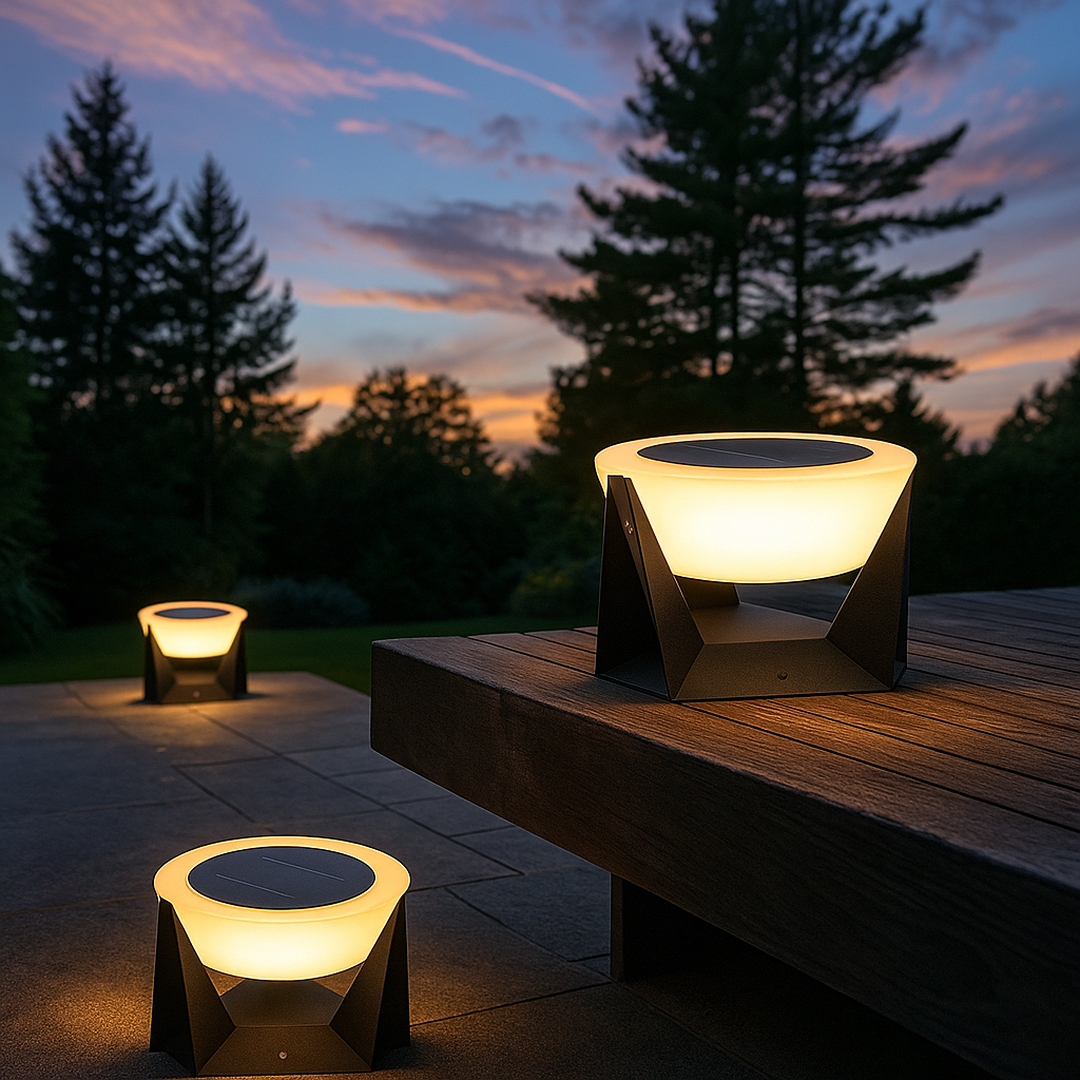 Lampa solarna zewnętrzna | Bezprzewodowa lampa na energię słoneczną