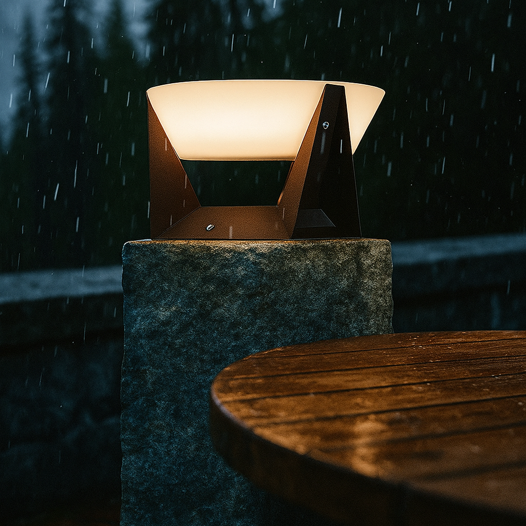 Lampa solarna zewnętrzna | Bezprzewodowa lampa na energię słoneczną