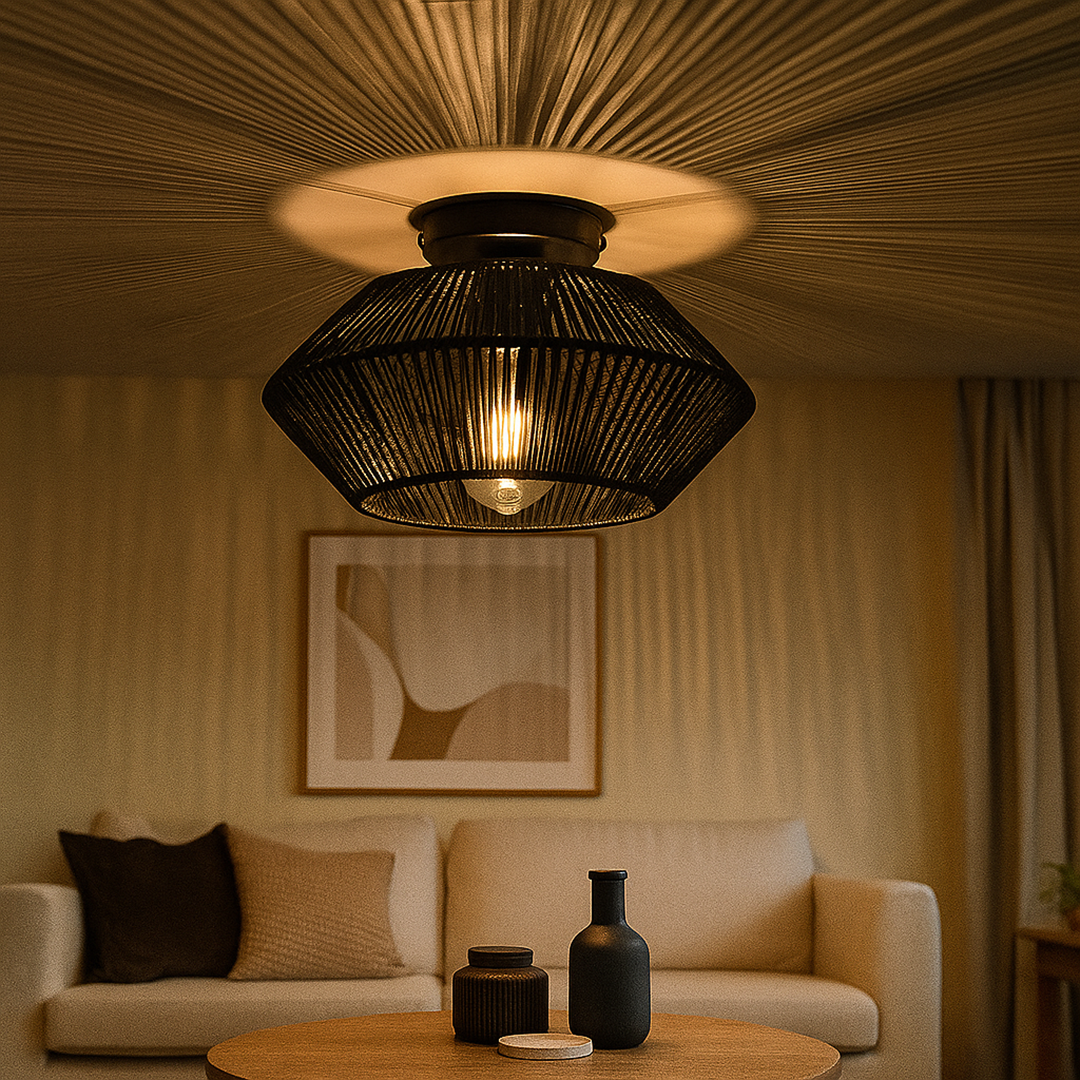 Lampa sufitowa do salonu | Artystyczny wzór