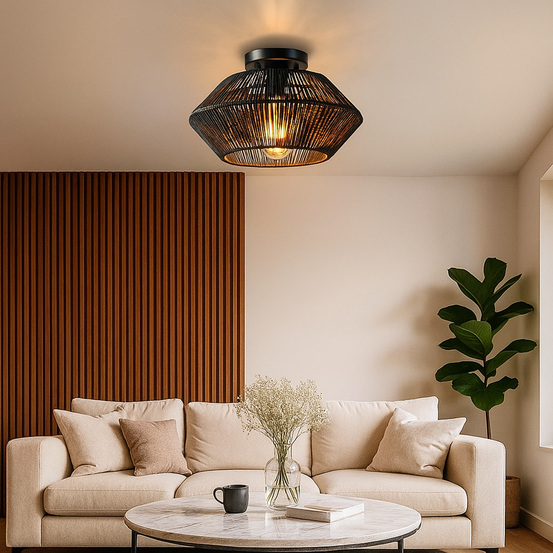 Lampa sufitowa do salonu | Artystyczny wzór