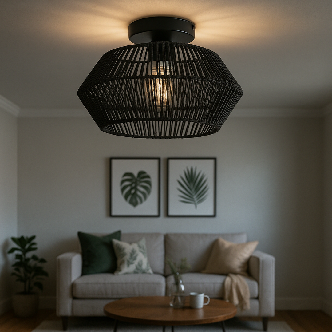 Lampa sufitowa do salonu | Artystyczny wzór