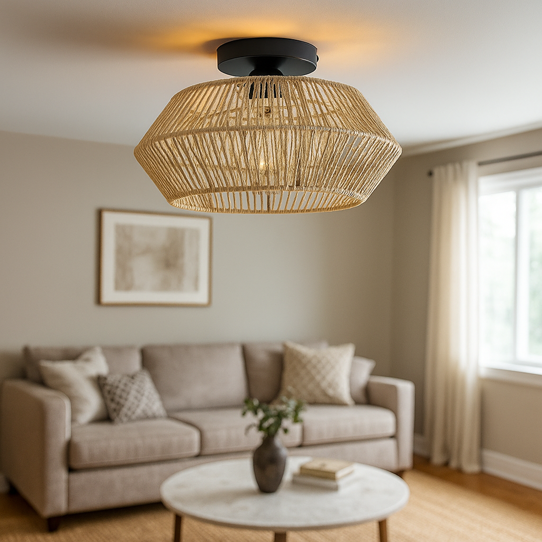 Lampa sufitowa do salonu | Artystyczny wzór