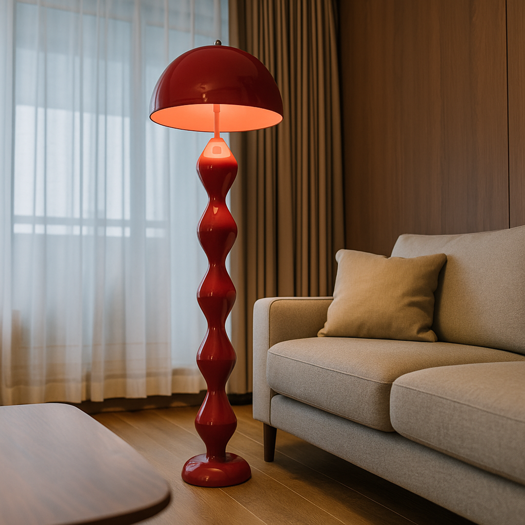 Nowoczesna smukła lampa podłogowa | Styl skandynawski do wnętrz