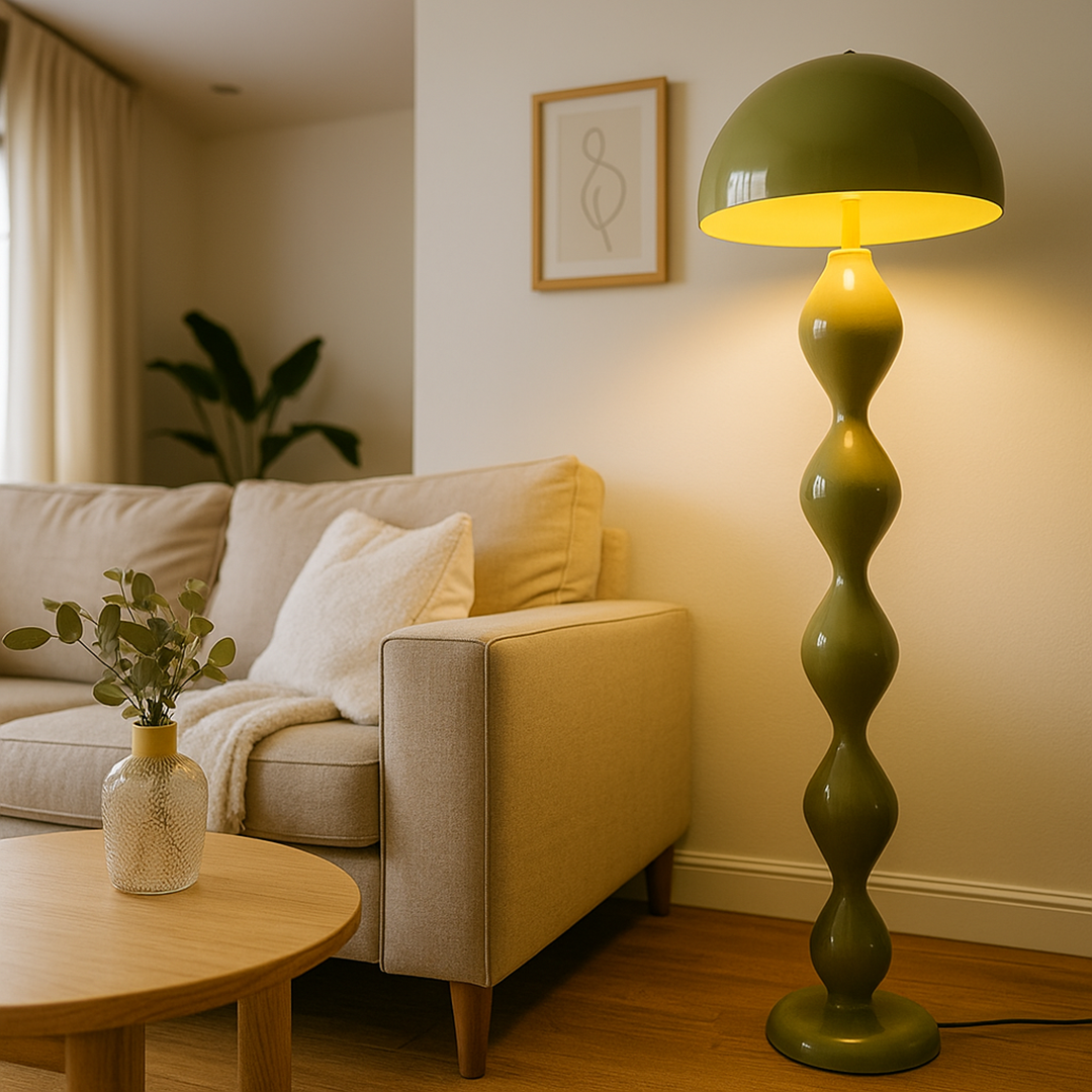 Nowoczesna smukła lampa podłogowa | Styl skandynawski do wnętrz