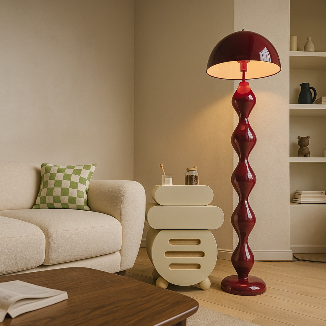 Nowoczesna smukła lampa podłogowa | Styl skandynawski do wnętrz