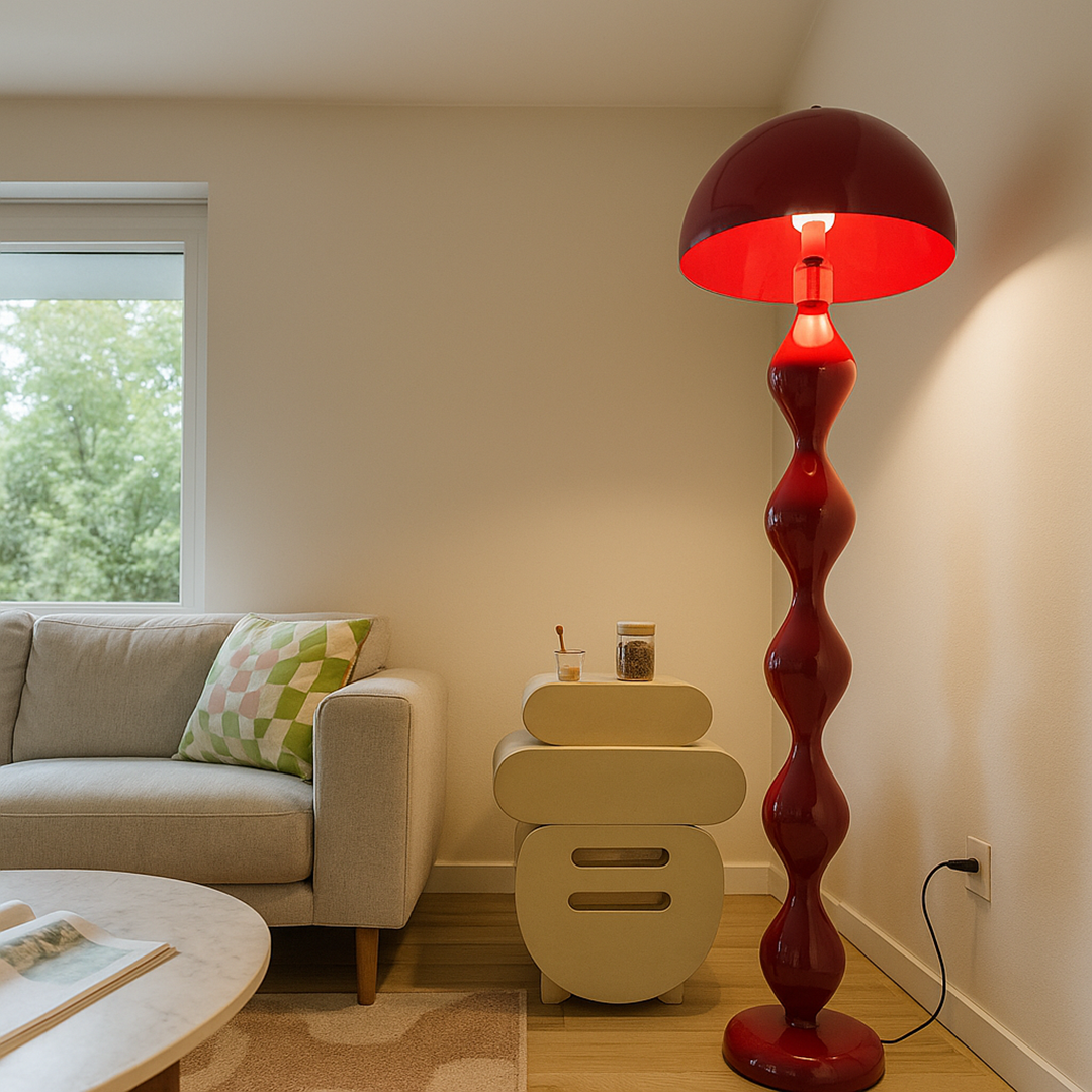 Nowoczesna smukła lampa podłogowa | Styl skandynawski do wnętrz