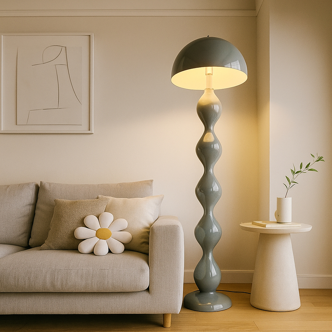 Nowoczesna smukła lampa podłogowa | Styl skandynawski do wnętrz