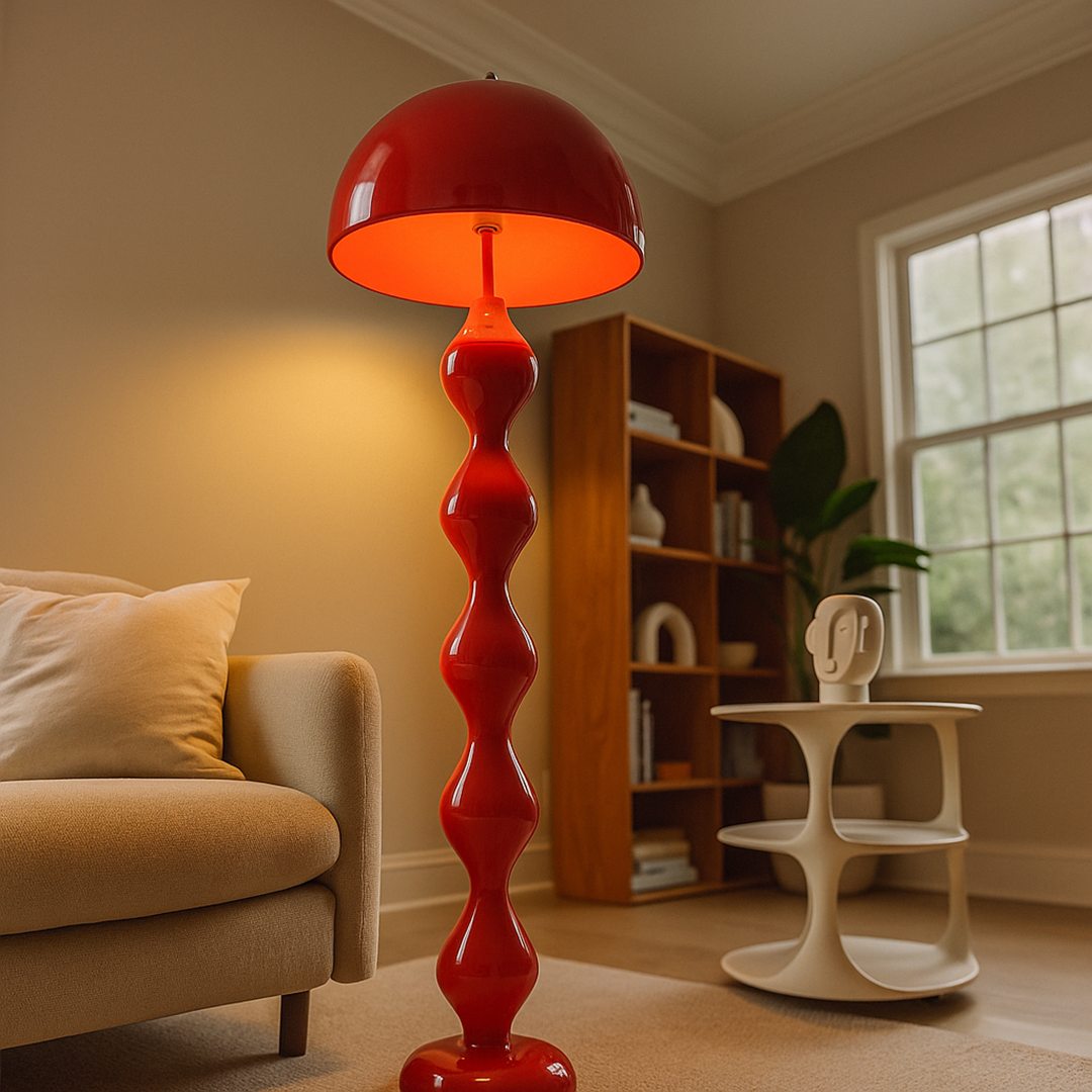 Nowoczesna smukła lampa podłogowa | Styl skandynawski do wnętrz