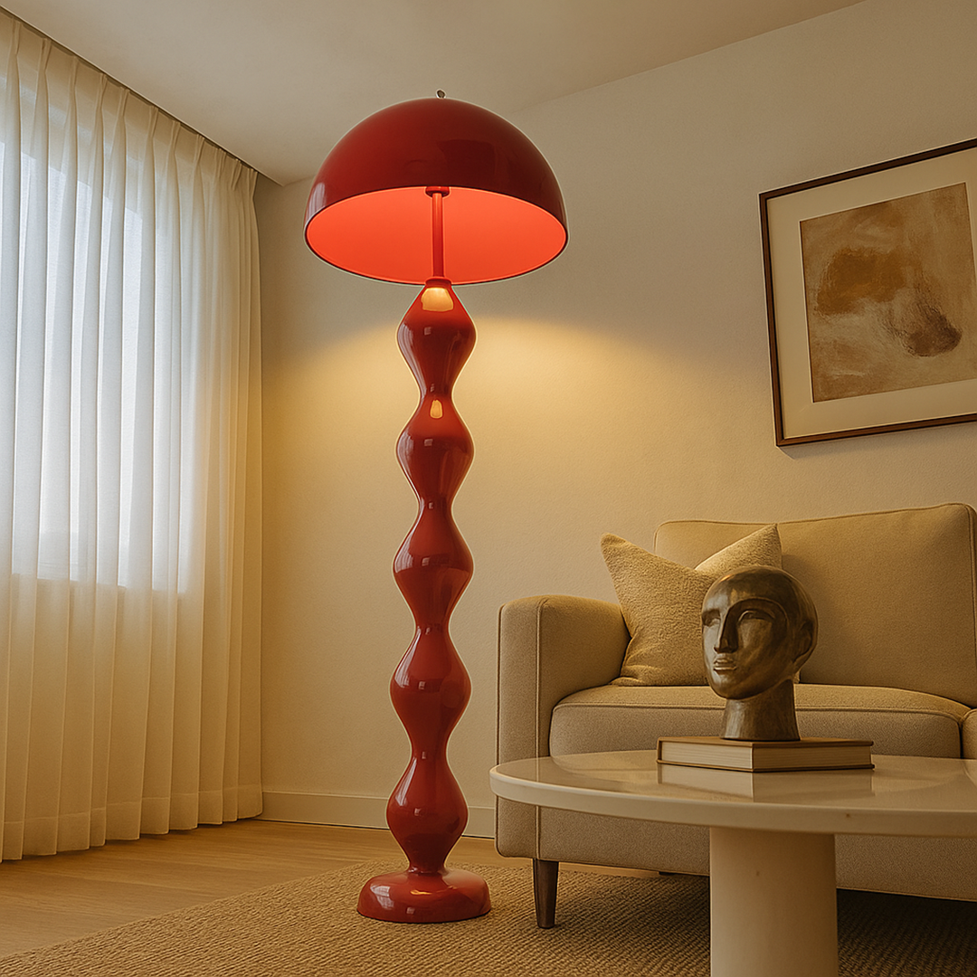 Nowoczesna smukła lampa podłogowa | Styl skandynawski do wnętrz