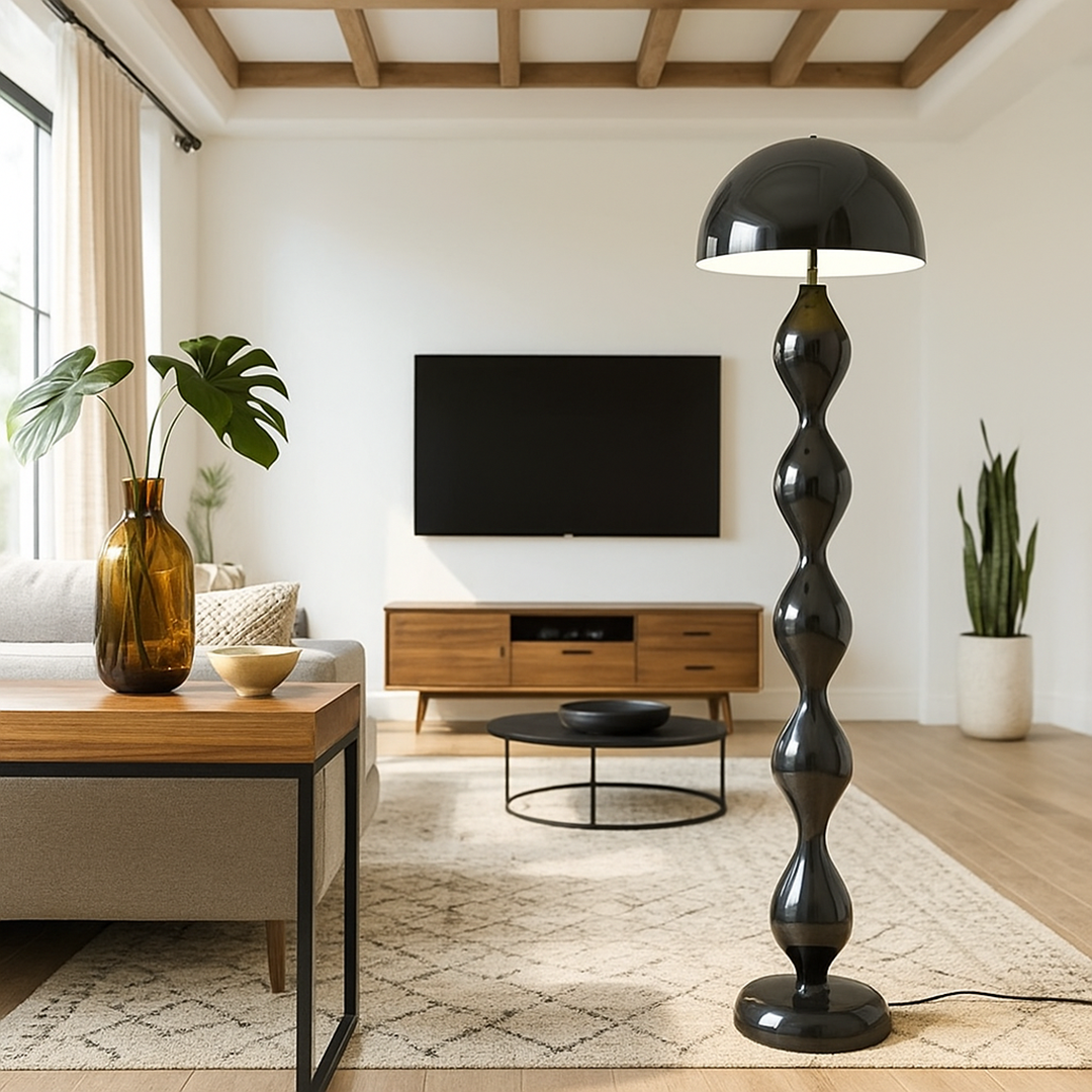 Nowoczesna smukła lampa podłogowa | Styl skandynawski do wnętrz