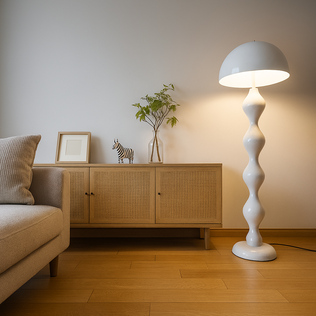Nowoczesna smukła lampa podłogowa | Styl skandynawski do wnętrz