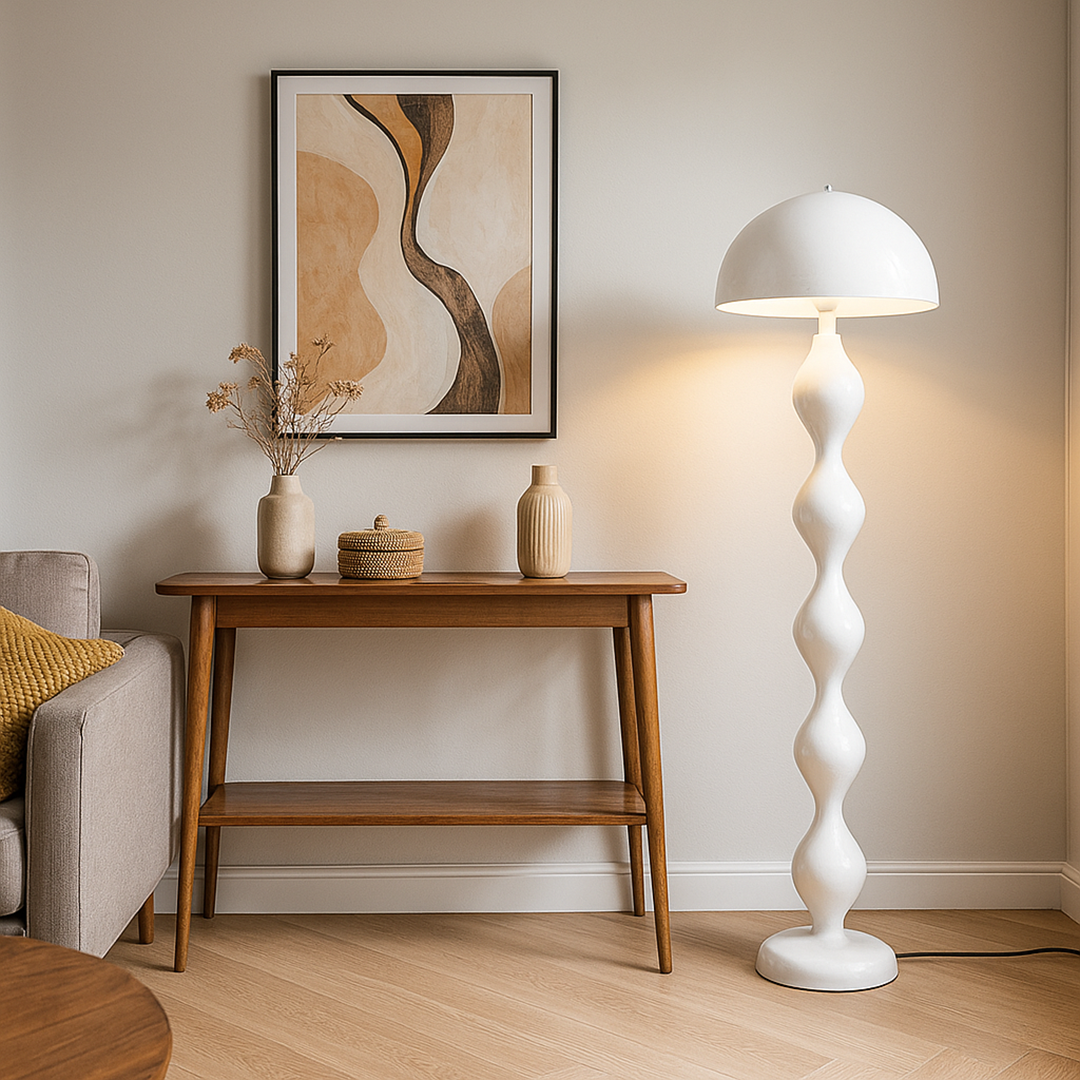 Nowoczesna smukła lampa podłogowa | Styl skandynawski do wnętrz