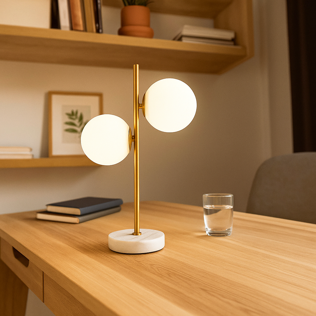 Bezprzewodowa lampa stołowa LED | Ładowana kablem USB