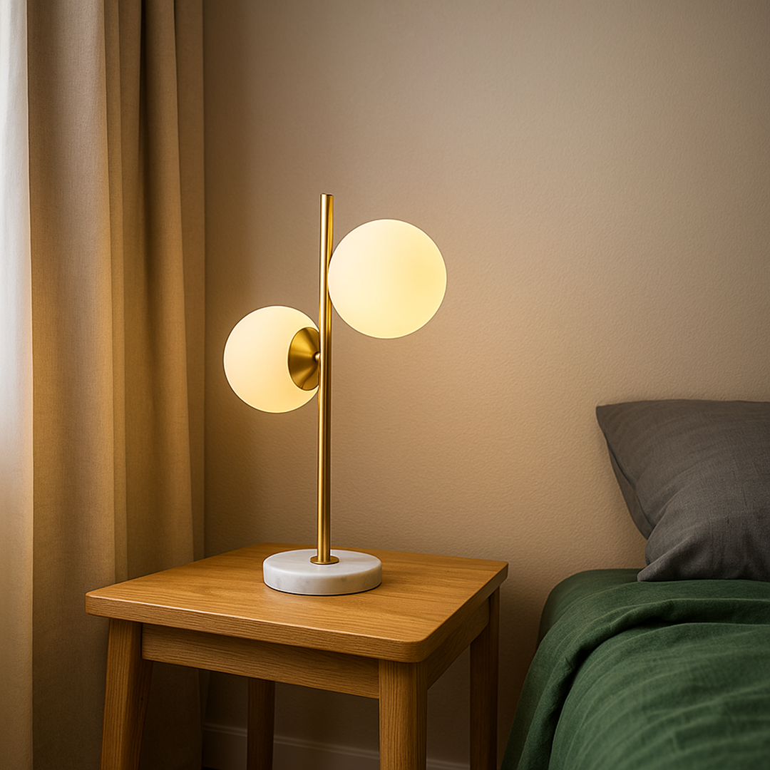 Bezprzewodowa lampa stołowa LED | Ładowana kablem USB