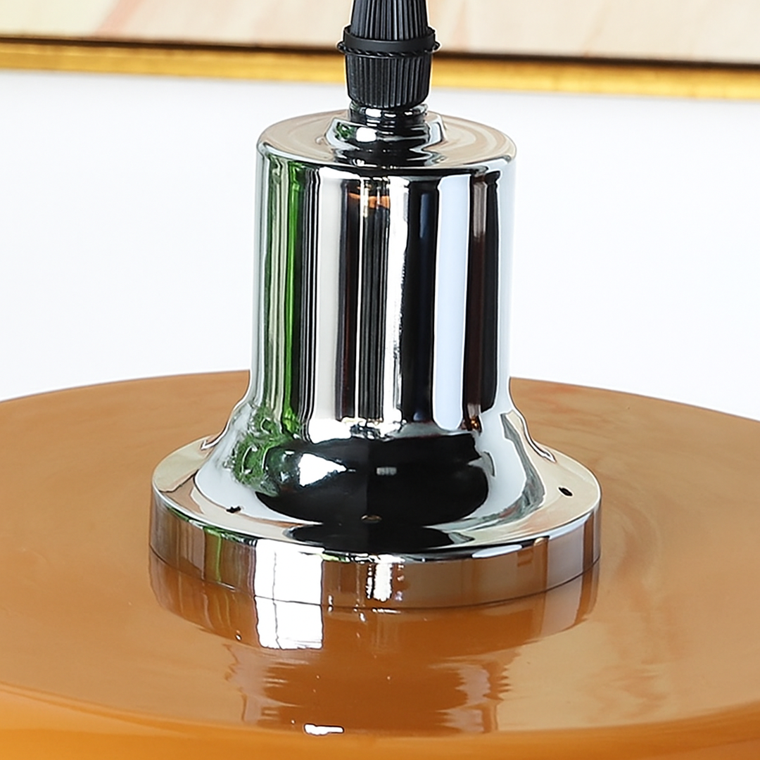 Szklana lampa wisząca Bauhaus | Elegancki kolor kawy