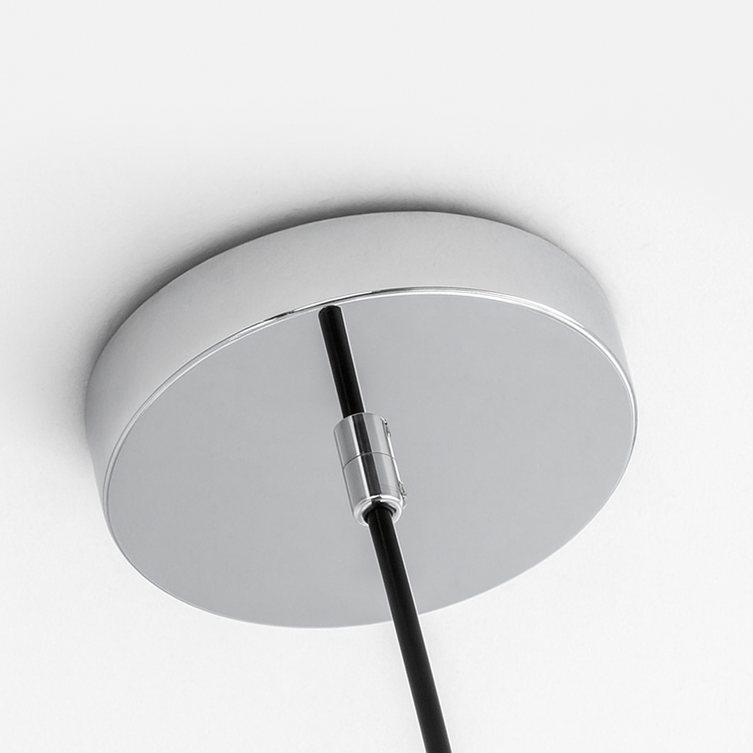 Szklana lampa wisząca Bauhaus | Elegancki kolor kawy