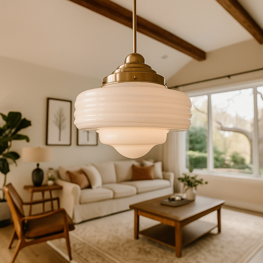 Lampa Wisząca Z Ręcznym Detalem | Szkło