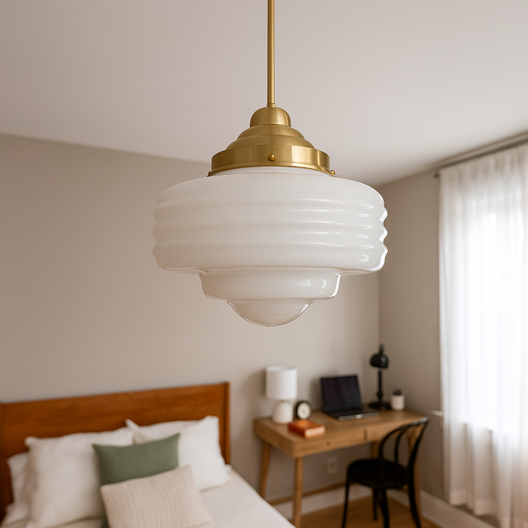 Lampa Wisząca Z Ręcznym Detalem | Szkło