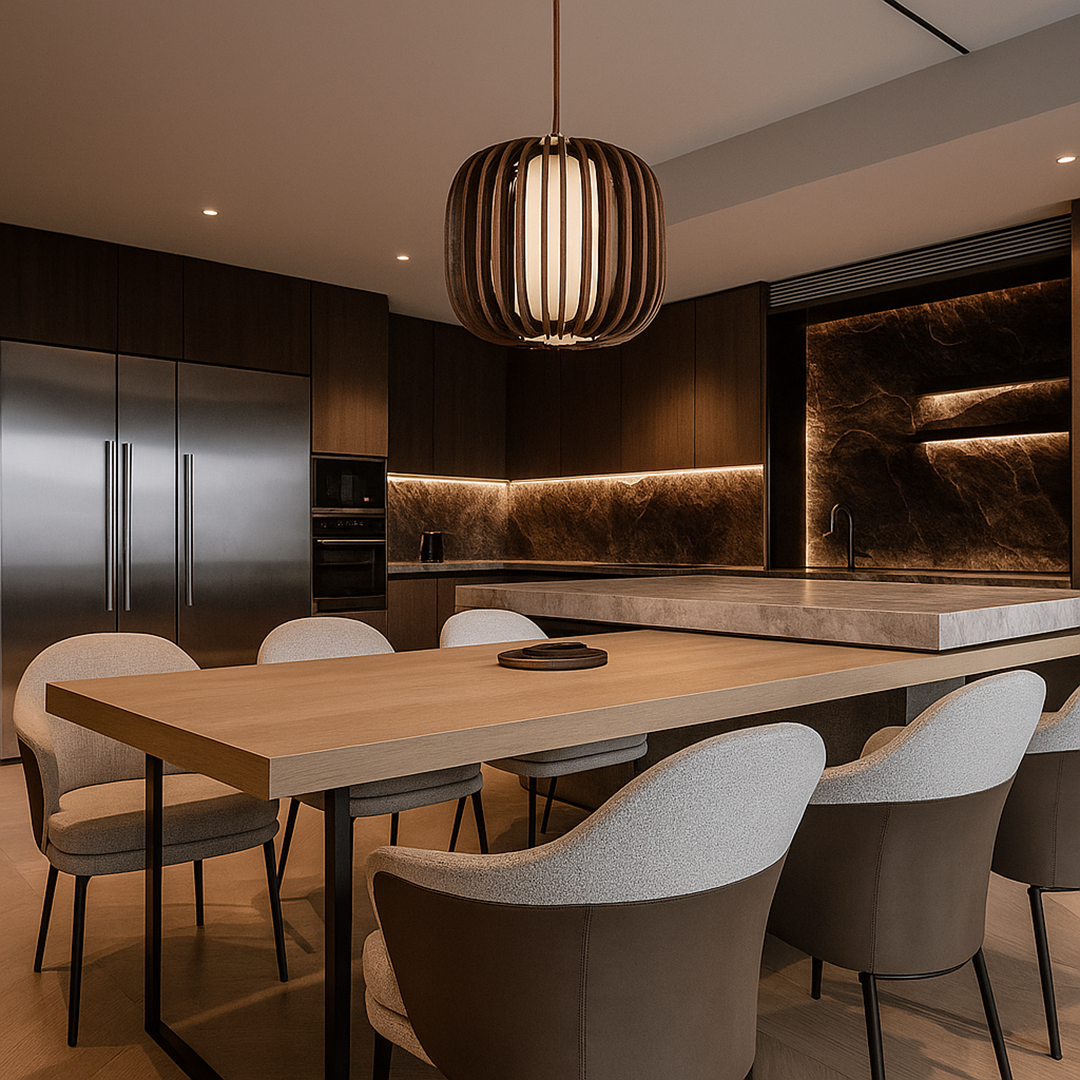 Drewniana Lampa Wisząca | Skandynawska Inspiracja