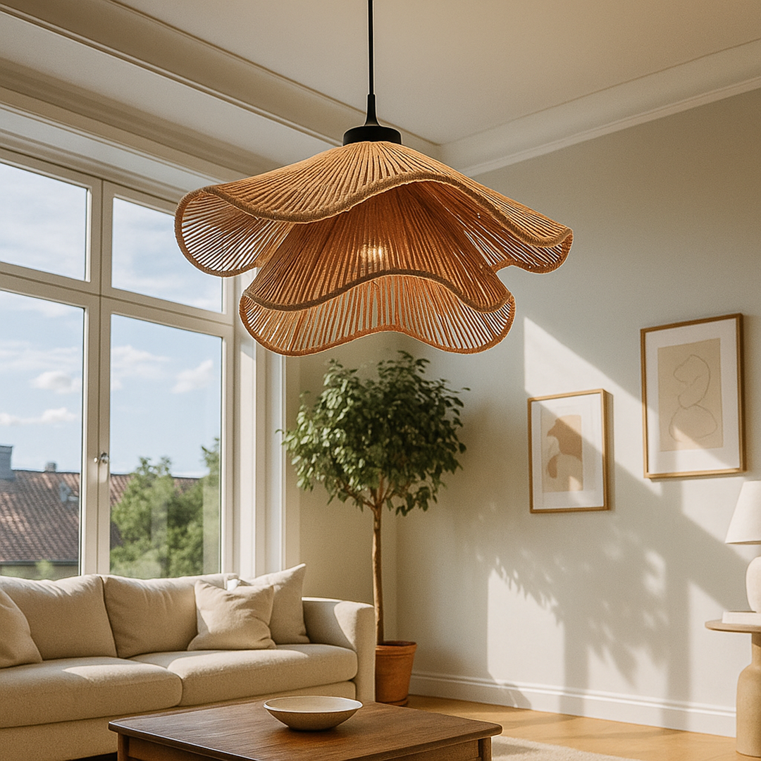Jutowa Lampa Sufitowa | Artystyczny Design