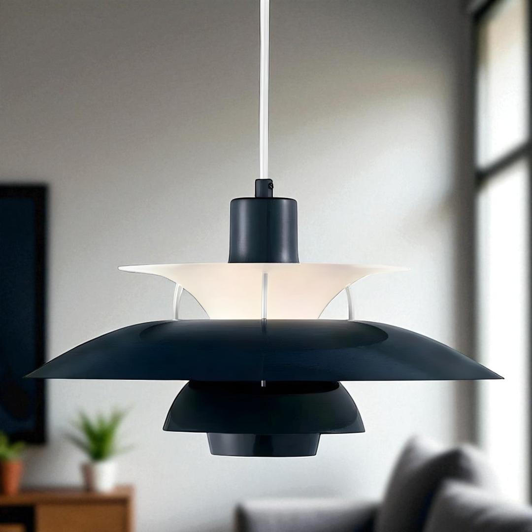 Nowoczesna Okrągła Lampa Wisząca LED | Klosz