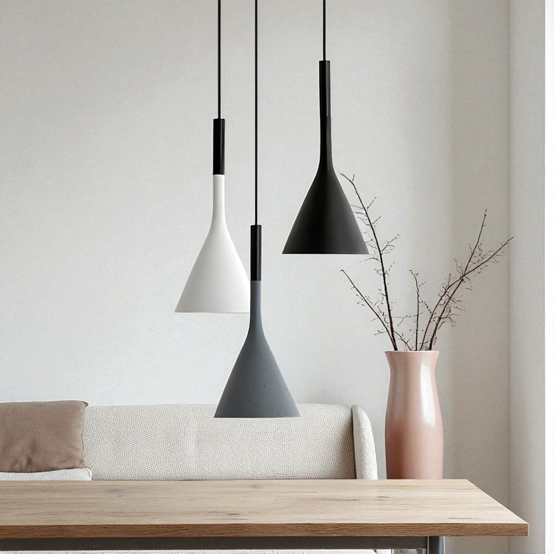 Skandynawski Zestaw Lamp Wiszących | Stożkowy Design