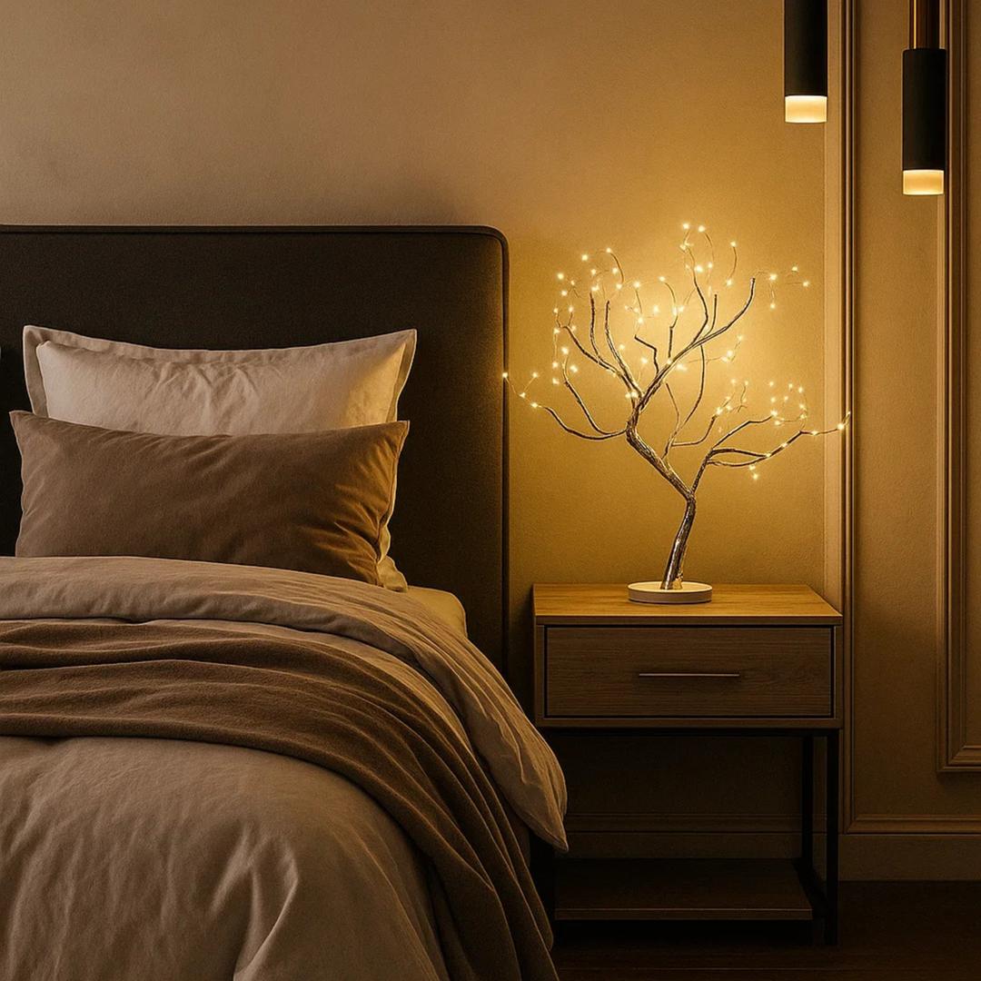 Lampa Stołowa W Stylu Drzewa LED | Regulowane Gałęzie