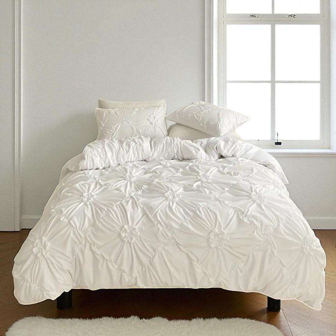Komplet Pościeli Ruffle Flower Quilt | Zamek Błyskawiczny
