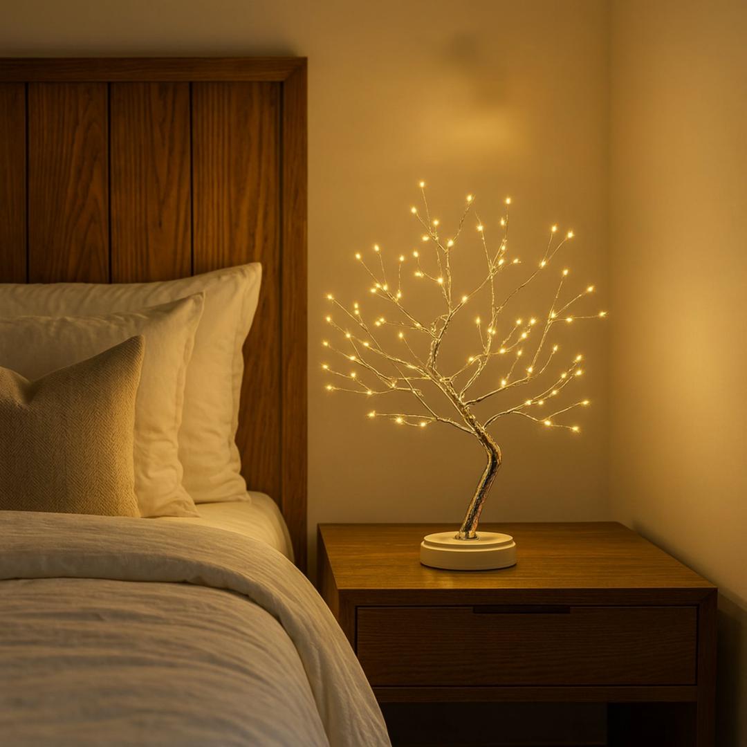 Lampa Stołowa W Stylu Drzewa LED | Regulowane Gałęzie